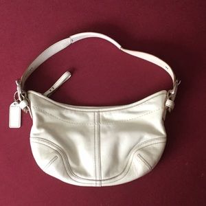 Coach soho Demi purse handbag signature jacquard shoulder bag small travel hobo